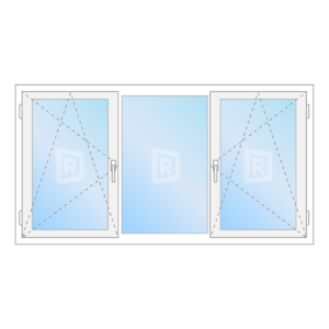 Aluminium Draai Kiep Vast Draai Kiep Kozijn